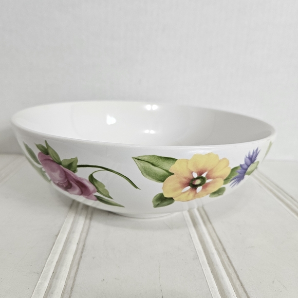 Pfaltzgraff Bowl Emma White Floral Round Vegetable Serving Dish Replacement - Picture 4 of 11